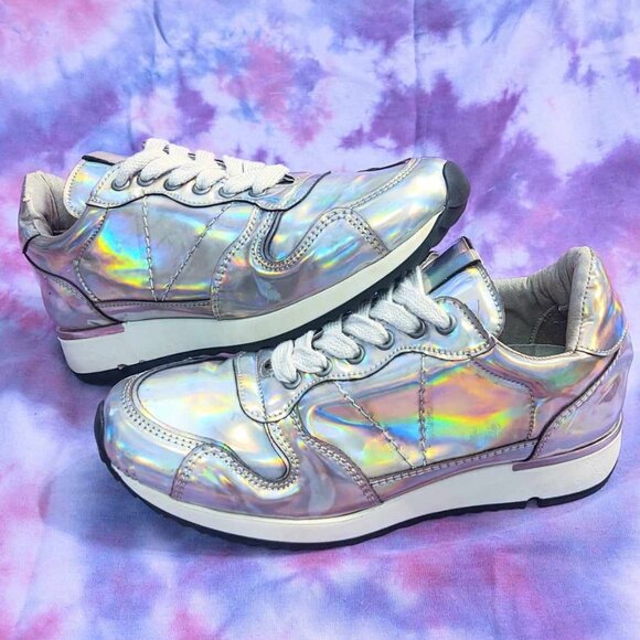 Steve Madden Holographic Sneakers: 7 - Picture 1 of 15